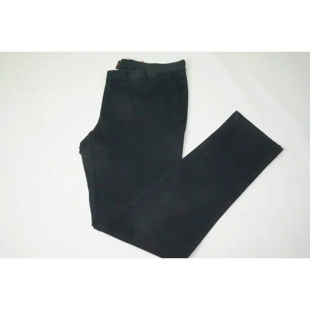 Isaia S Tinto Capo Blue Twill Cotton Blend Casual Mens Chino Pants 50R EU NEW